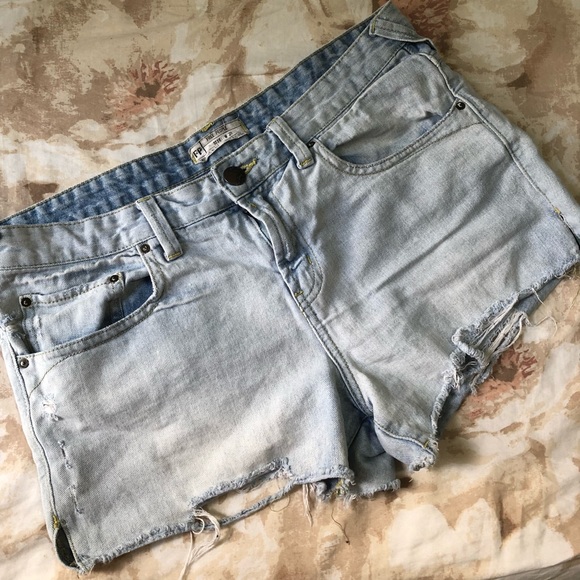 Free People Pants - Free people distressed shorts size 29